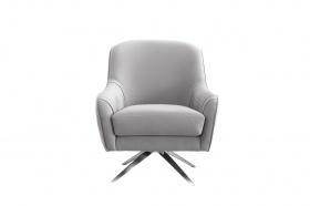 Кресло вращающееся велюр серый см Garda Decor ZW-855 GRE