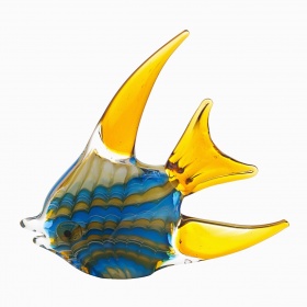 Статуэтка"Рыба"(желто-голубая) Garda Decor F5442