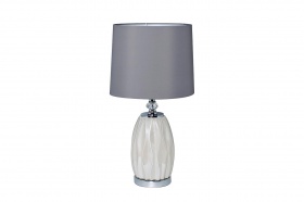 Лампа настольная плафон светло-серый Д30 В62(2) Garda Decor 22-87755