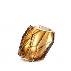 Ваза LASVIT Crystal rock Small amber