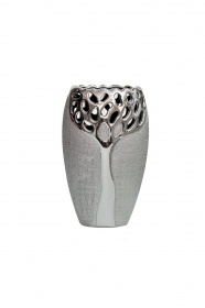 Ваза керамическая серебрянная Garda Decor 18H2373M-9