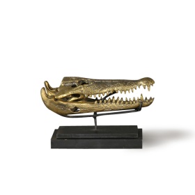 Статуэтка Ateliers C&S Davoy Gold Crocodile Head S