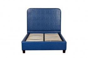 Кровать односпальная, ПУ цвет синий см Garda Decor PJB-016