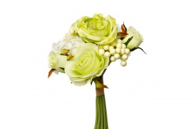 Букет розы-пионы бело-зеленый 30см (24) Garda Decor 9F28018-4673