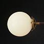 Люстра Restoration Hardware Bistro Globe Milk Glass 12 Brass