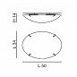 Настенный/Потолочный светильник IDL 250/50PF chrome