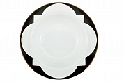 Тарелка суповая 21см, черно-белая (6) Garda Decor 26FC VANITY DPL21BL
