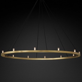 Люстра Restoration Hardware Rennes Round 60" Lacquered Burnished Brass