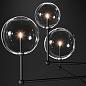 Люстра Restoration Hardware Glass Globe Mobile 46" Polished Black