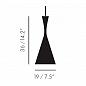 Подвесной светильник Tom Dixon Beat Tall Black