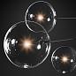 Люстра Restoration Hardware Glass Globe Mobile 79" Polished Black