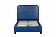 Кровать односпальная, ПУ цвет синий см Garda Decor PJB-016