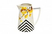 Кувшин 1,2 л желтый орнамент (1) Garda Decor 26FC VANITY JUG1.2YL