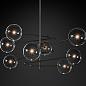 Люстра Restoration Hardware Glass Globe Mobile 79" Polished Black